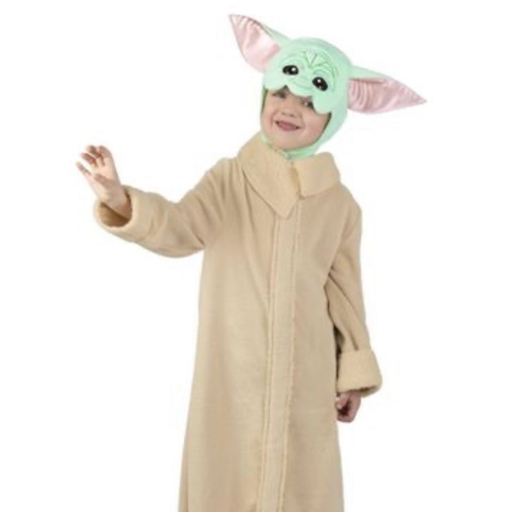 Star Wars the Mandalorian Grogu toddler costume. 2T-3T included robe/ headpiece